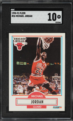 1990 Fleer Basketball Michael Jordan #26 SGC 10 GEM MINT