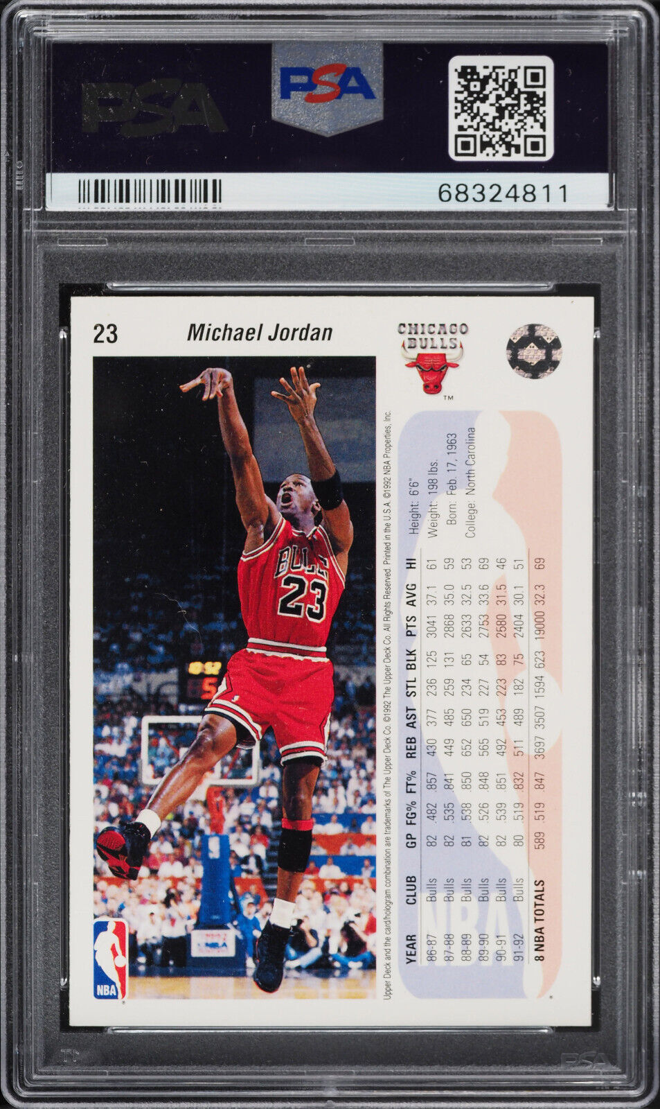 1992 Upper Deck Basketball Michael Jordan 23 Psa 5 Ex 1