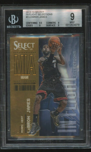 2012-13 Panini Select LeBron James # 3 In Flight Selections BGS 9