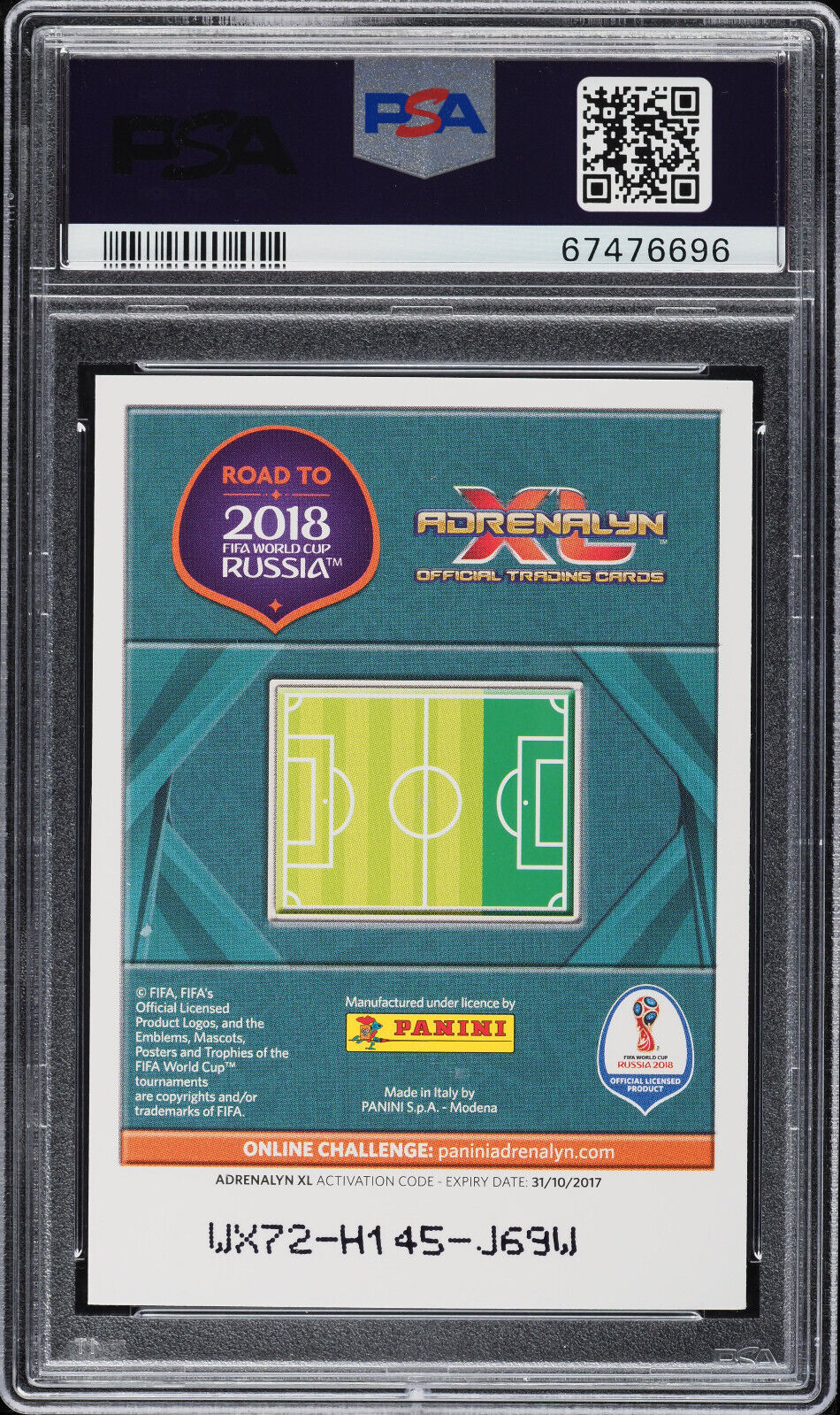 2018 Panini Adrenalyn Xl Road To World Cup Limited Edition Lionel Messi Psa 9 1