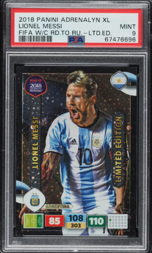 2018 Panini Adrenalyn XL Road To World Cup Limited Edition Lionel Messi PSA 9